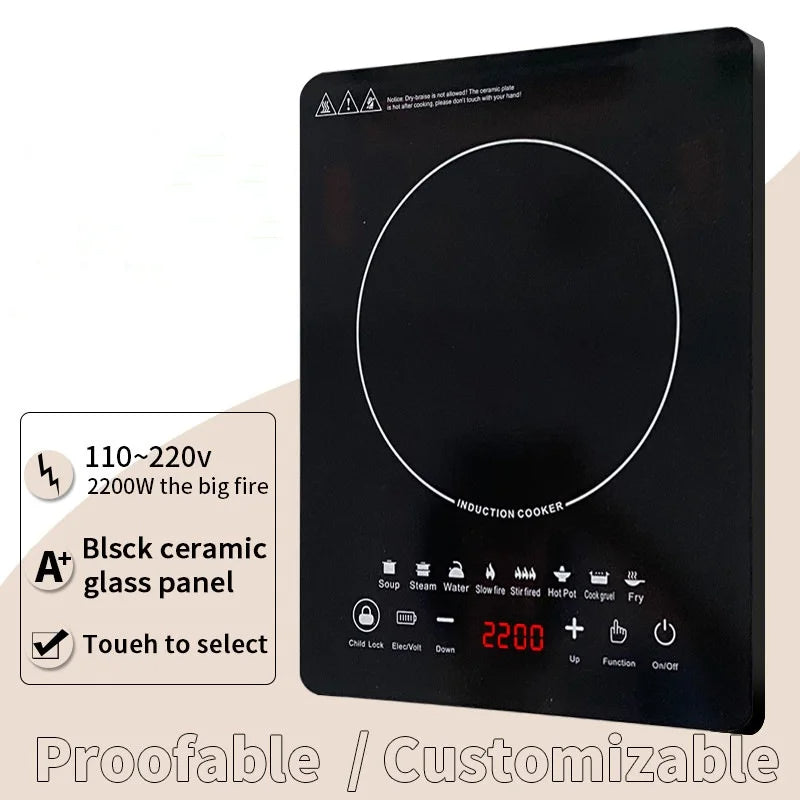 2200W Portable Electric Induction Cooker