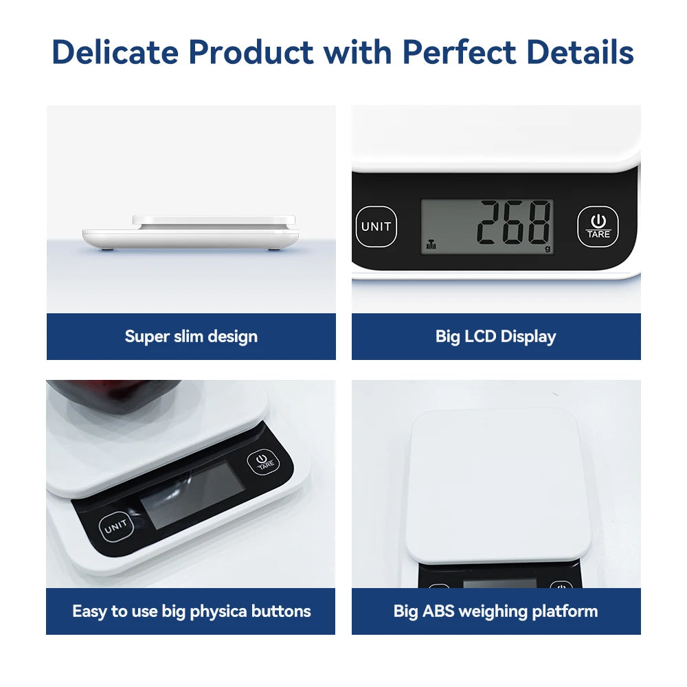 Smart Kitchen Scale - High Accuracy Calculating Calories and Nutrition